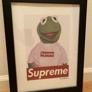 Supreme Kermit Art Limited Edition Framed